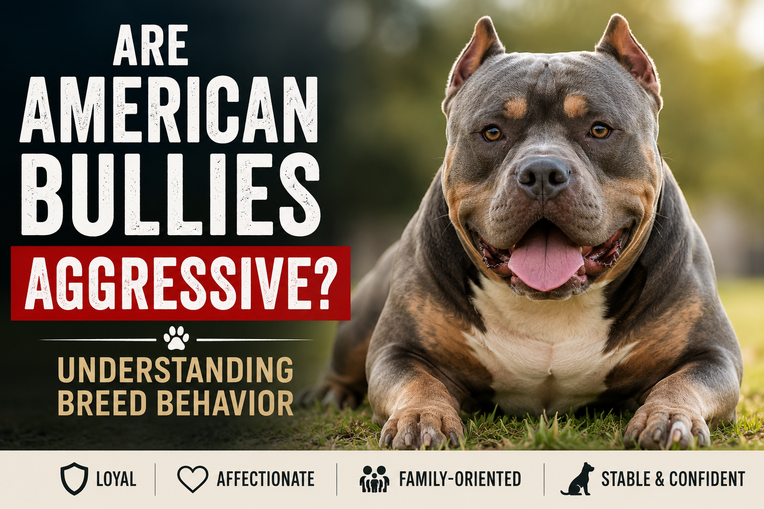 Read more about the article Are American Bullies Aggressive? Understanding Breed Behavior